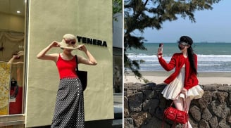Váy chấm bi trở thành item không thể thiếu trong tủ đồ bốn mùa