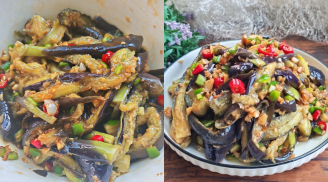 Cà tím kiểu mới: Hấp - xé - trộn, món ăn đơn giản khiến cả nhà “quét sạch” nồi cơm