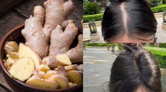 Cách trộn dầu gội với gừng giúp giảm rụng tóc, tóc mọc dày, đen bóng