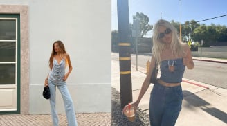 4 công thức mix quần jeans ống rộng giúp kéo dài đôi chân