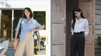 3 cách mix sơ mi với quần ống rộng được chị em mặc đẹp áp dụng thường xuyên