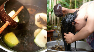 Cách nấu nước gội đầu thảo dược giúp làm sạch gàu, tóc bồng bềnh, lâu bết