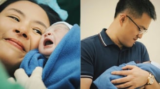 Hoa hậu Ngọc Hân sinh con trai đầu lòng, gặp hiện tượng y khoa hiếm xảy ra