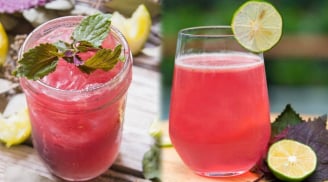 Phụ nữ uống nước lá tía tô vắt thêm chanh vào 3 thời điểm này, da trắng sáng, eo nhỏ thấy rõ