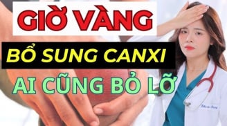 3 thời điểm tránh bổ sung canxi trong ngày, phản tác dụng