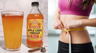 Mỗi ngày uống thìa giấm táo theo cách này, bụng thon gọn, da dẻ trắng sáng