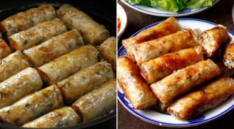 Bí quyết làm nem rán vàng giòn, vỏ không bị sạm đen