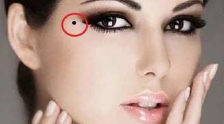 99% người không biết: Nốt ruồi ở đuôi mắt có thể là quý tướng, mang lại hạnh phúc viên mãn