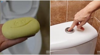 Thả cục xà phòng vào bồn cầu, tác dụng quý cho cả nhà