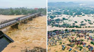 Lũ sông Cầu ở Thái Nguyên vượt mức lịch sử, hàng nghìn ngôi nhà ngập trong biển nước, người dân cầu cứu trong đêm