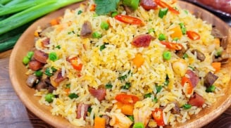 Cách làm cơm chiên Dương Châu ngon giòn, đơn giản dễ dàng