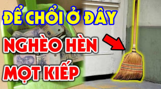 Cứ tiện tay đặt chổi vị trí này bảo sao gia chủ làm mãi không hết nghèo