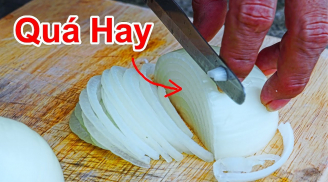 Mẹo cắt hành tây không cay mắt, không chảy nước mắt đơn giản