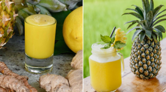 Cách uống nước ép gừng dứa thải độc, giảm mỡ thừa, không xót ruột