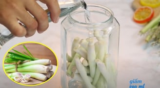 Ngâm sả với giấm, thu được loại nước đặc biệt có công dụng tuyệt vời