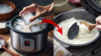 Bỏ đá viên vào nấu cơm: Hạt dẻo ngon, để lâu chẳng lo hỏng