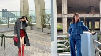 Học lỏm một vài công thức mix đồ mùa đông của Hồng Diễm