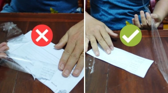 Dán băng keo lên giấy rồi bỏ vào nước, mẹo đơn giản lợi cho cả nhà