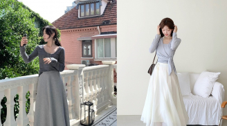 Gợi ý 10 công thức diện váy đẹp sang ngày lạnh
