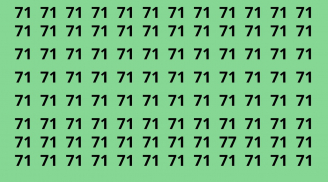 Thử tài tinh mắt, bạn thấy số 77 ở đâu không? Bạn cần bao nhiêu giây để nhận ra?