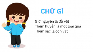 Chữ gì tiếng Việt giữ nguyên là đồ vật, thêm huyền là trái cây, thêm sắc là động vật?