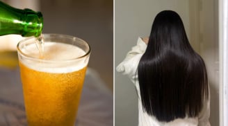 Mẹo giúp tóc mọc nhanh, giảm rụng, bóng mượt nhờ gội đầu bằng bia