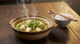 Trời lạnh thèm món canh nóng: Nấu ngay canh cải thảo đậu phụ 15 phút, ngon ngọt, ấm bụng cả nhà mê