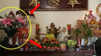 Tại sao nhà giàu kiêng kỵ đặt lọ hoa bên trái bàn thờ? Bí quyết thắp hương ngày rằm bạn cần biết