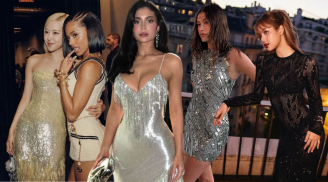 Học dàn sao đình đám hinh phục xu hướng ánh kim cho mùa lễ hội