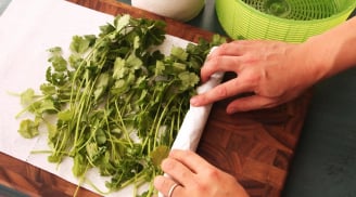 Rau mùi mua về đừng cất ngay vào tủ lạnh, làm cách này rau để cả tuần vẫn tươi ngon