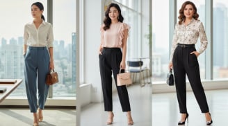 Áo sơ mi phối quần baggy: Công thức lên đồ công sở giúp nàng thăng hạng khí chất chỉ trong 5 giây