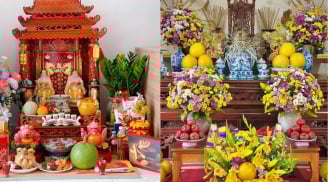 Vì sao ban thờ Thần Tài thường có chậu cây cảnh phong thủy, còn ban thờ gia tiên thì không?