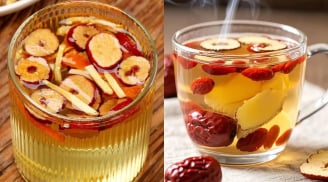 Cách uống trà gừng táo đỏ giảm cân nhanh, da hồng hào