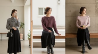 5 mẫu áo mix chân váy đen giúp nàng trẻ ra vài tuổi, sang xịn miễn bàn