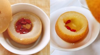 Cách nấu nước lê bổ phổi, trị ho, tốt cho cả người lớn và trẻ nhỏ