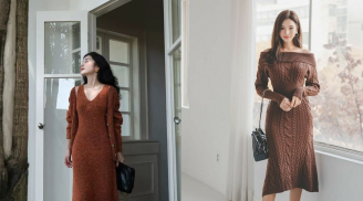 Gợi ý những kiểu mặc váy len trông cuốn hút