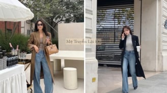 5 công thức phối quần jeans ống đứng không lo lỗi mốt