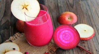 Mỗi sáng uống 1 ly sinh tố củ cải đường và táo, giúp cải thiện sức khỏe toàn diện