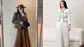 Áo khoác kết hợp chân váy - công thức mix đồ không lo lỗi mốt mùa lạnh