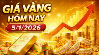 Bảng giá vàng 9999 24K 18K SJC DOJI PNJ hôm nay 5/1/2026