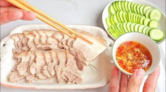 Mẹo luộc thịt trắng đẹp, không hôi, nhả hết tạp chất