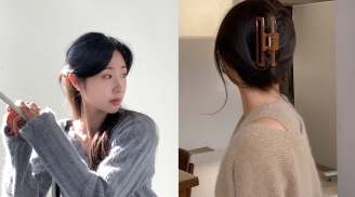 Những kiểu buộc tóc đơn giản nhưng đặc biệt phù hợp với áo len, giúp cân bằng tổng thể trang phục