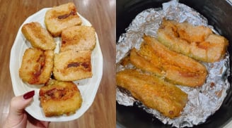 Mẹo rán bánh chưng giòn ngon, không ngấm dầu mỡ