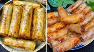 Mẹo gói nem “lạ mà hay”: Phết bia trước khi rán giúp nem giòn rụm vỏ ngoài, thơm mềm bên trong