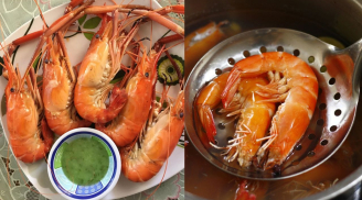 Mẹo luộc tôm đỏ au, ngọt thịt, không tanh