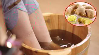 Ngâm chân bằng nước muối gừng ấm trước khi ngủ, cơ thể có 6 thay đổi bất ngờ