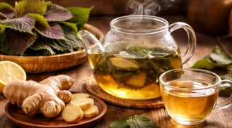Ngày Tết uống nước lá tía tô thêm gừng: Công dụng bất ngờ