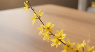 Bình hoa Nghênh Xuân “gây sốt” dịp Tết 2026: Sắc vàng rực rỡ, cành rủ mềm mại vừa sang trọng vừa hút tài lộc