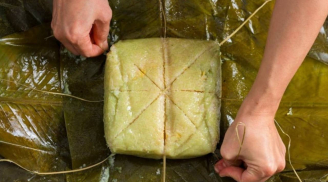 7 mẹo cắt bánh chưng nhanh gọn, không nát bánh – không bung nhân, đẹp như ngoài hàng