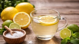 Cách uống nước chanh muối ấm buổi sáng giảm cân cấp tốc, siết eo thon gọn